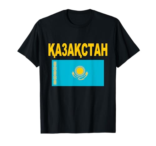 Kasachstan Flagge Kasachische Flaggen für Damen Herren T-Shirt von Kasachstan Flagge Co.