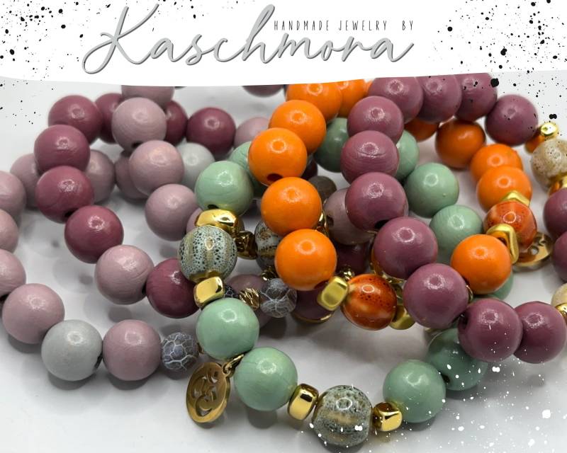 Armband, Holzperlen, Malaarmband, Yogaarmband, Geschenk, Perlenarmband, Ohm, 12mm Armband, Holzperlen, Malaarmband, Yogaarmband, Geschenk, Perlenarmband, Ohm, 12mm von Kaschmora