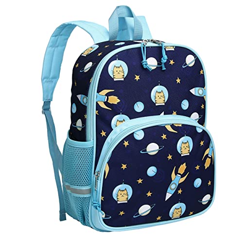 Kasgo Kinderrucksack, Niedlich Wasserabweisend Jungen Mädchen Vorschule Kinder Rucksack Kindergarten Kleinkind Rucksack mit Brustgurt Astronaut von Kasgo