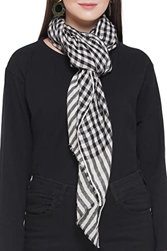 Kaschmirschal Hergestellt in Kashmir India (Geschenkbox) Intelligente Merinowolle Seiden kaschmir Mischung Extrem weicher langer Schal Frauen Manner Pashmina Herbst Winter Schwarz Elfenbein von Kashfab