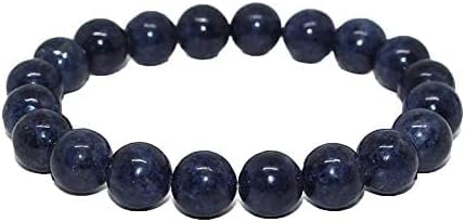 Kashish Gems & Jewels Natürliches AAA blaues Saphir Armband Stretch Armband | 17,8–19,1 cm Länge blauer Saphir Armband Edelstein Armband | Unisex-Armband | 6 mm runde Perlen | Herren Perlenarmband, Kashish Gems & Jewels Natürliches AAA blaues Saphir Armband Stretch Armband | 17,8–19,1 cm Länge blauer Saphir Armband Edelstein Armband | Unisex-Armband | 6 mm runde Perlen | Herren Perlenarmband, von Kashish Gems & Jewels