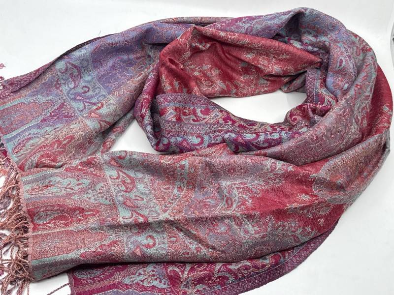 Großer Seidenschal in Trendfarben von KashmirTraumInsa