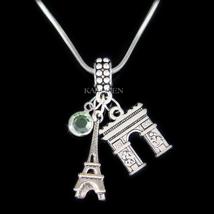 Eiffelturm Arc De Triomphe Halskette Schlüsselanhänger Armreif Europa Reise Französisch Frankreich Paris Souvenir Geburtstag Schmuck Passen von Kashuen