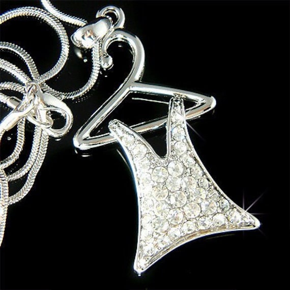 Kristall Swarovski Näherin Kleider Kleiderbügel Kleid Modedesigner Boutique Blogger Halskette Cute Weihnachten 20 Geburtstag Geschenke Nähen von Kashuen