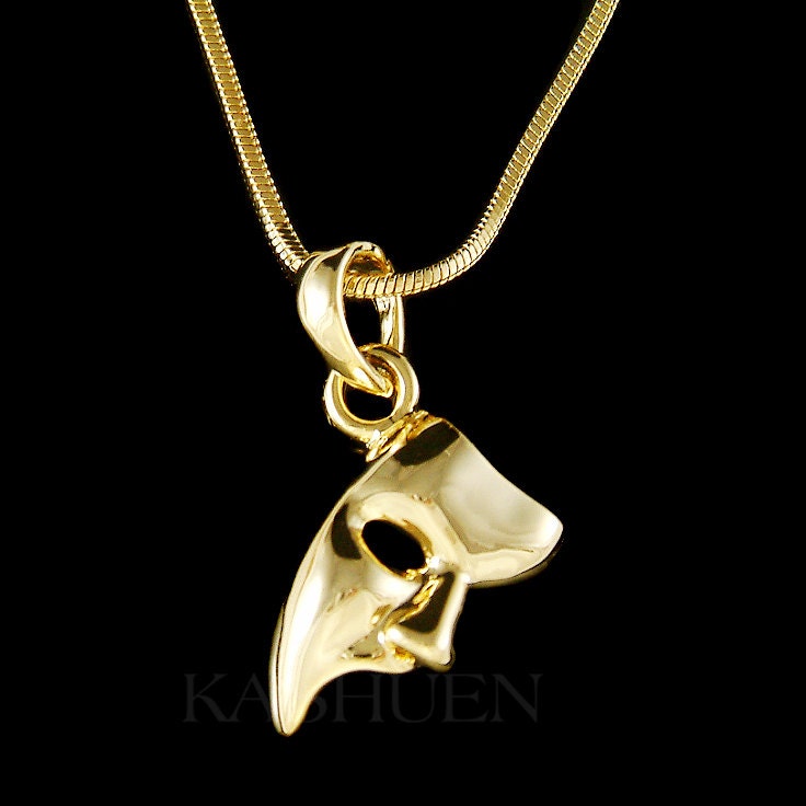 Phantom Der Oper Gold Halskette Masquerade Maske Anhänger Charm, Broadway Musical Play Männer Frauen Schmuck Weihnachten 18 20Th 30 Phantom Der Oper Gold Halskette Masquerade Maske Anhänger Charm, Broadway Musical Play Männer Frauen Schmuck Weihnachten 18 20Th 30 von Kashuen