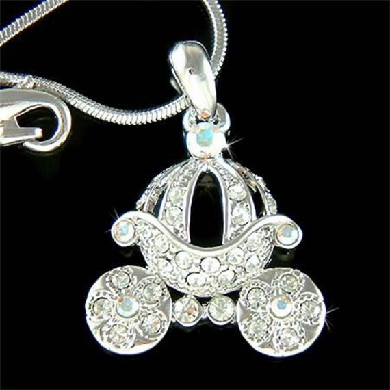 Prinzessin Swarovski Kristall Kürbis Kutsche Anhänger Halskette Magic Dream Hochzeit Schmuck Weihnachten 15. 16. 17. 18. Geburtstagsgeschenk von Kashuen