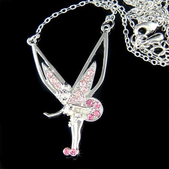 Rosa Swarovski Crystal Fairy Engelsflügel Süße Halskette Entzückende Mädchen Elegante Schmuck Bff Beste Freundin Weihnachten 15. 16. Geburtstag von Kashuen