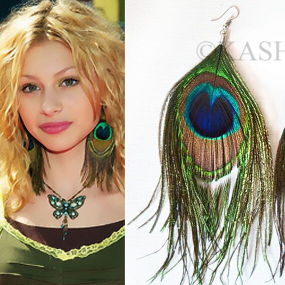 Schlichte Elegante Natürliche Pfauenfeder-Ohrringe, Statement-Schmuck, Braut-Boho-Ohrringe Für Hochzeit, Teenager-Weihnachtsgeschenk Die Beste von Kashuen