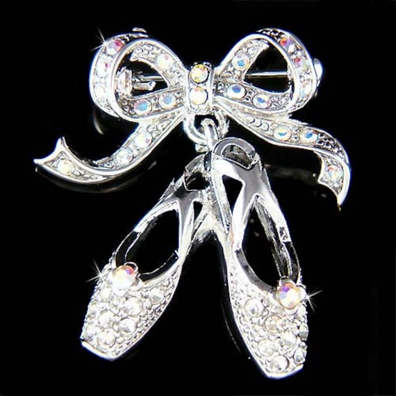 Swarovski Crystal Clear Ballerina Hausschuhe Brosche Mädchen Tänzer Tanzen Schuhe Pin Ballett Tanz Schmuck Schüler Lehrer Geburtstag Swarovski Crystal Clear Ballerina Hausschuhe Brosche Mädchen Tänzer Tanzen Schuhe Pin Ballett Tanz Schmuck Schüler Lehrer Geburtstag von Kashuen