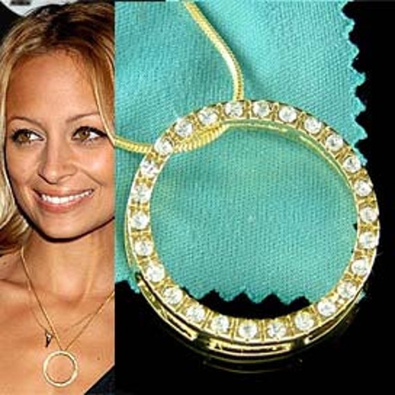 Swarovski Kristall Gold Kreis Der Liebe Halskette Ewigkeit Unendlichkeit Hoffnung Schmuck Weihnachten Bester Freund Brautjungfern Ruhestand von Kashuen