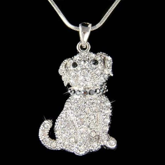 Swarovski Kristall Golden Retriever Halskette Labrador Große Pyrenäen Schmuck Weihnachten Frauen 20 30 40 50 60 Geburtstag Geschenk von Kashuen