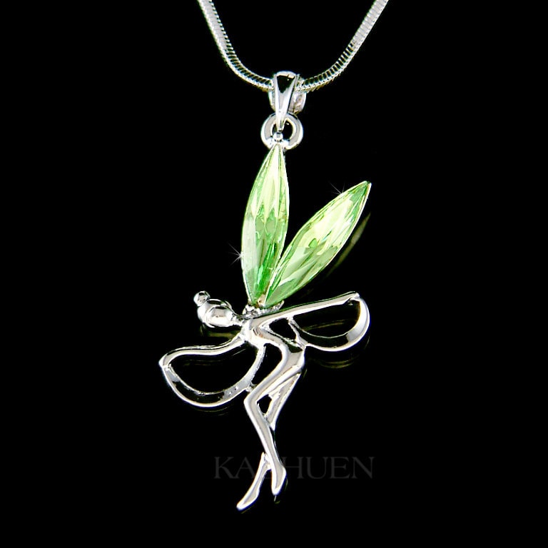 Swarovski Kristall Grün Tanzende Fee Anmutige Engel Flügel Tänzerin Tinkerbell Halskette Einzigartige Frauen Schmuck Funkeln Geburtstag Swarovski Kristall Grün Tanzende Fee Anmutige Engel Flügel Tänzerin Tinkerbell Halskette Einzigartige Frauen Schmuck Funkeln Geburtstag von Kashuen