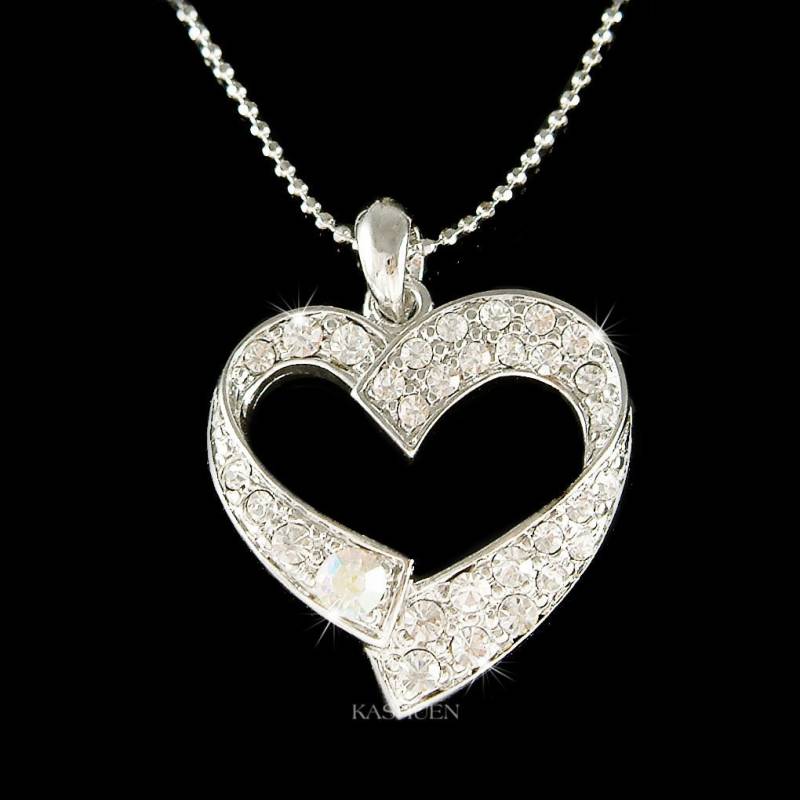 Swarovski Kristall Herz Halskette Infinity Liebe Schmuck Weihnachten Kinder Schwester Bester Freund 20.30.40.50.60.70.80 Geburtstag Geschenke von Kashuen