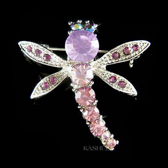 Swarovski Kristall Lila Libelle Braut Hochzeit Pin Brosche Schmuck Muttertag Weihnachten Beste Freundin Geburtstagsgeschenk Neu von Kashuen