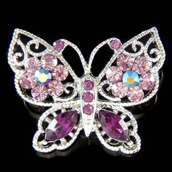 Swarovski Kristall Schmetterlinge Anstecknadel Brosche Braut Hochzeit Frühling Schmuck Weihnachten 40.50.60.70.80.90.100 Geburtstag Geschenk von Kashuen