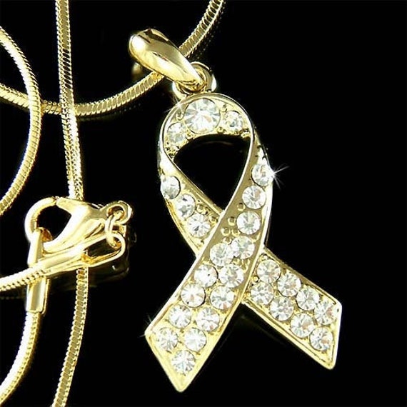 Swarovski Kristall Vergoldet Kindheit Krebsendometriose Lungenkrebs Bewusstsein Band Halskette Weihnachten 50 60 70 80 Geburtstag Geschenk von Kashuen