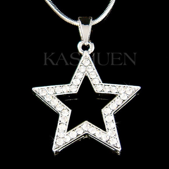 Swarovski Kristall Wunsch Twinkle Star Traum Braut Celestial Schmuck Halskette Weihnachten Bff 15.16.17.18.19.20 von Kashuen