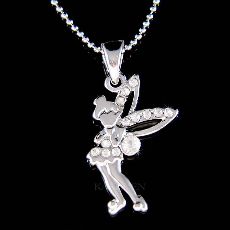 Swarovski Kristall Zierliche Fee Engel Kleine Mädchen Halskette Bff Freunde Kinder Schmuck 5 von Kashuen