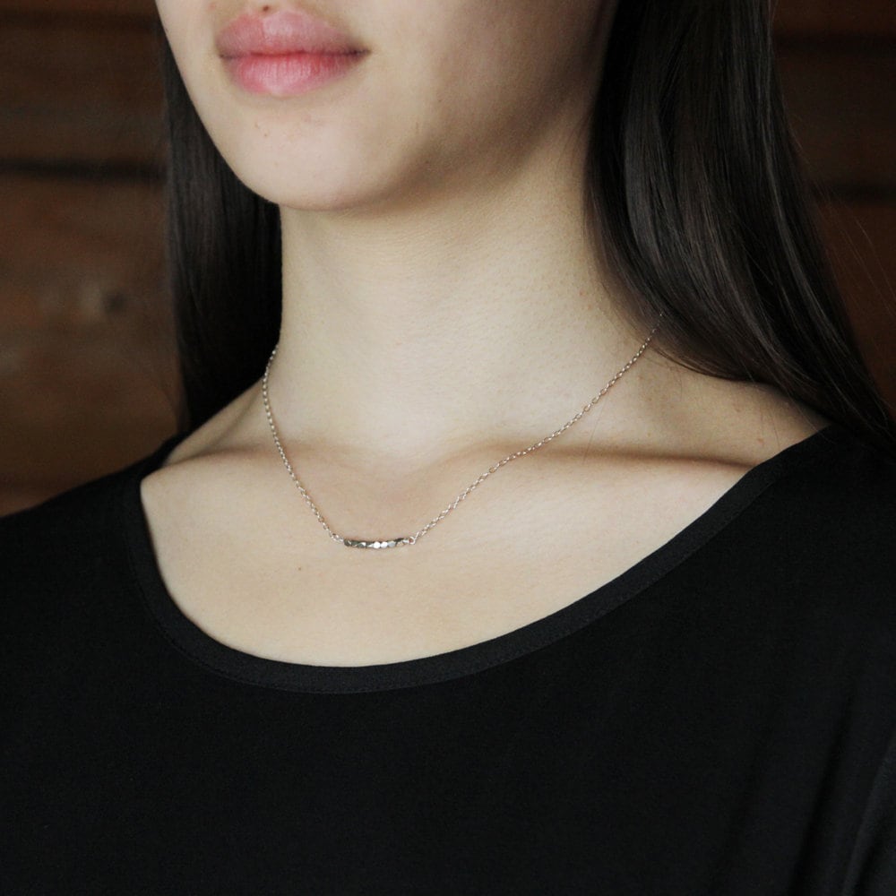 Zierliche 925 Sterling Silber Facettierte Perlen Zarte Feine Kette Halskette Moderne Jeden Tag Schmuck Weihnachten Bester Freund Hochzeit von Kashuen