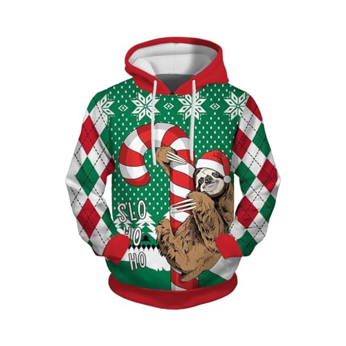 Hässliche Weihnachtspullover Herren Lustig 3XL 4XL 5XL 6XL Christmas Sweater Ugly Große Größen Weihnachtspullover+Herren Funny Witzige Weihnachten Pullover Xmas Weihnachts Pullis Hässlicher Hoodie von Kashyke