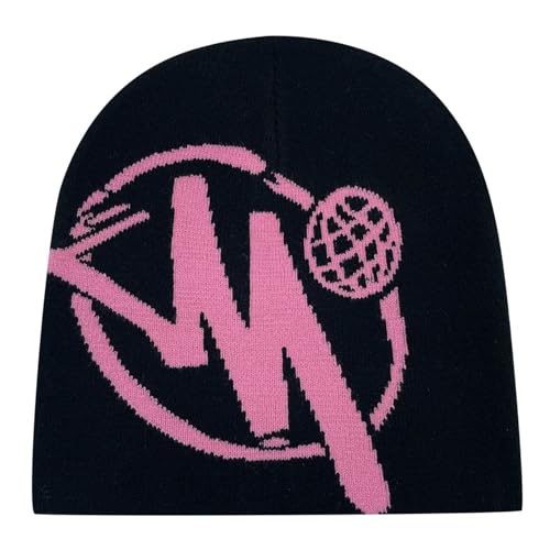Kashyke Minus Two Beanie Mütze Minustwo Y2k Strickmützen für Damen Herren Beanie Mütze Web Soft Slouchy Knitted Hut Winter Cap Outdoor von Kashyke
