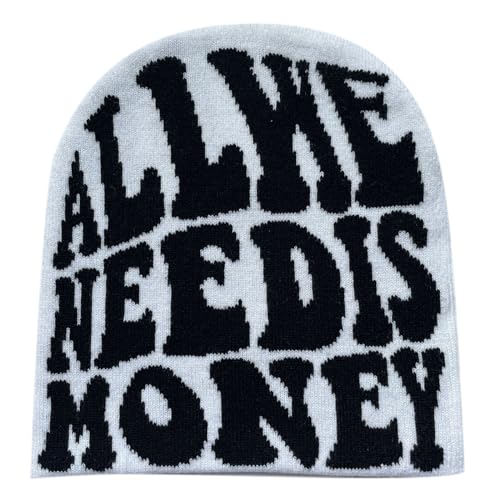Kashyke Minus Two Beanie Mütze Minustwo Y2k Strickmützen für Damen Herren Beanie Mütze Web Soft Slouchy Knitted Hut Winter Cap Outdoor von Kashyke
