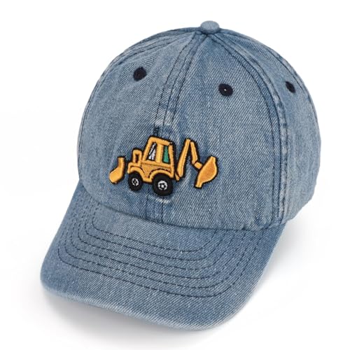 Trucker Cap Kinder Jungen Kappe Junge Basecap Jungs Traktor Caps Kleinkinder Sommer Trucker-Cap Bagger Feuerwehrauto Cap Kids Mädchen Baseballcap Cappy Sommerhut ab 2 3 4 5 6 Jahre von Kashyke