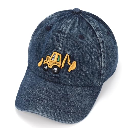 Trucker Cap Kinder Jungen Kappe Junge Basecap Jungs Traktor Caps Kleinkinder Sommer Trucker-Cap Bagger Feuerwehrauto Cap Kids Mädchen Baseballcap Cappy Sommerhut ab 2 3 4 5 6 Jahre von Kashyke