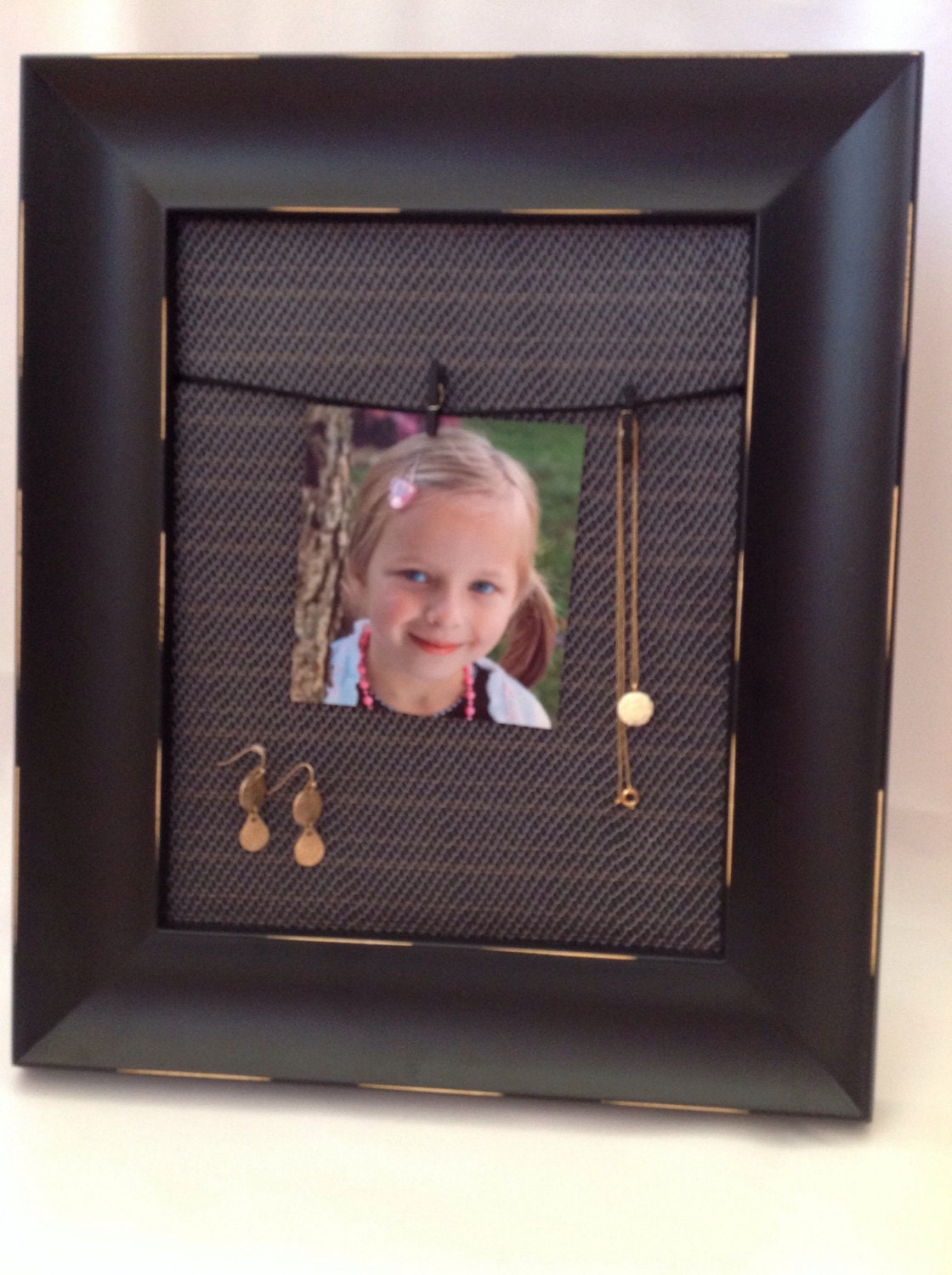 Bilderrahmen Organizer, Schmuck Srorage, Ohrring Display, Neclace Aufbewahrung Bilderrahmen Organizer, Schmuck Srorage, Ohrring Display, Neclace Aufbewahrung von Kasias100ideas