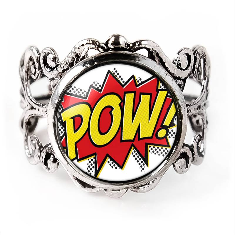 Comic Ring - Pow Super Hero Fantasy Filigraner 292 von KasketKustomsOnline