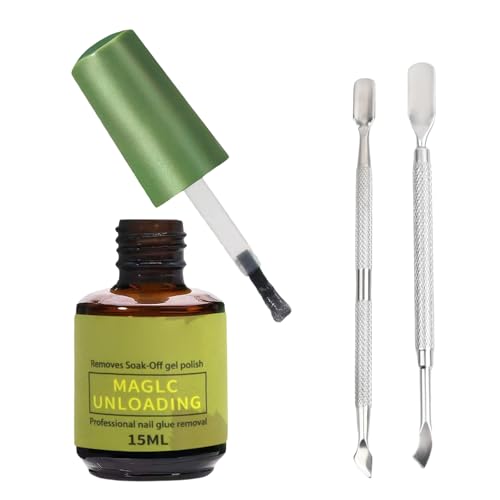 Gelnägel Shellac Entferner Kit, Professioneller Nagellack Entfernung, Gel Nail Polish Remover Für Nail Art, Nagellackentferner mit 2 Maniküre-Werkzeuge, Schnell und einfach, Tu den Nägeln Nicht Weh von Kaslaider