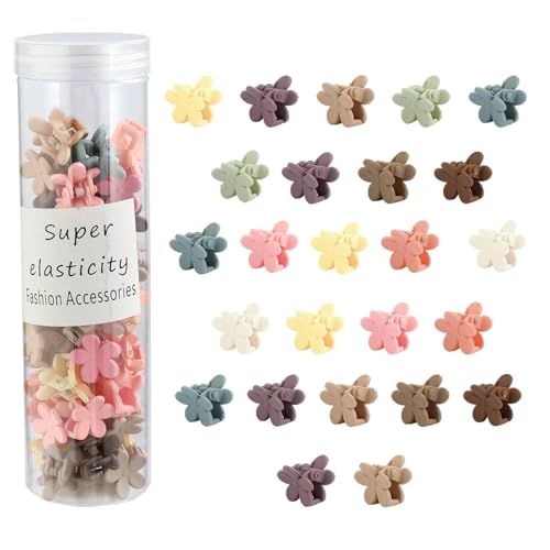 Kasmena Kleine Haarklammern, Mini-Haarspangen für Mädchen und Frauen, niedliche Blumen, kleine Klauen-Clips für dünnes Haar, Haarstyling-Zubehör, Geburtstagsparty-Geschenk, 50 Kasmena Kleine Haarklammern, Mini-Haarspangen für Mädchen und Frauen, niedliche Blumen, kleine Klauen-Clips für dünnes Haar, Haarstyling-Zubehör, Geburtstagsparty-Geschenk, 50 von Kasmena