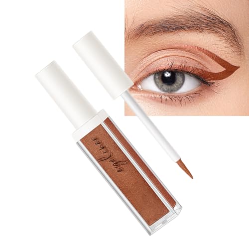 Eyeliner-Stift,Eyeliner-Stift, Sternen-Pailletten-Lidschatten - Color Pearl Wasserdichter Eyeliner, bunte, schnell trocknende Lidschatten-Schimmer-Kosmetik für Frauen-Mädchen-Augen-Make-up Kasmole von Kasmole