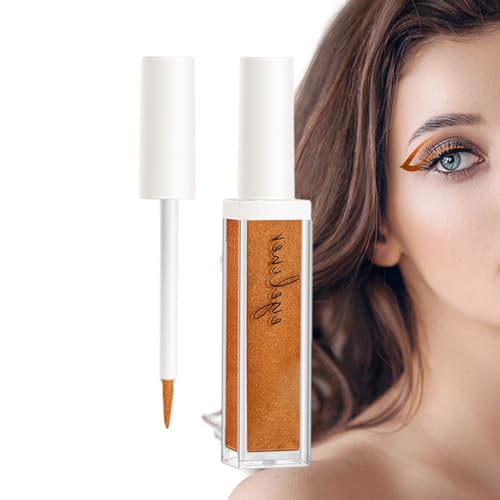 Farbiger Eyeliner | Schimmernder Glitzer-Lidschatten,Langlebiger und pigmentierter funkelnder und schimmernder Eyeliner für das Augen-Make-up von Frauen und Mädchen Kasmole von Kasmole