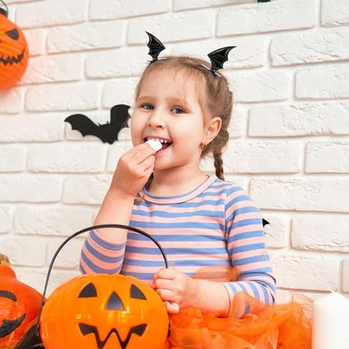 Fledermausflügel Haarspange | 2 Stück Cosplay Haarschmuck | Goth-Accessoires, Haarspange für Frauen und Mädchen, Halloween-Cosplay-Party-Kostüm von Kasmole