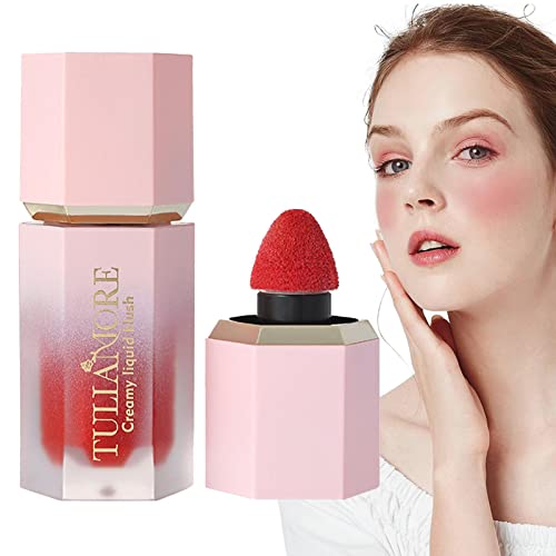 Flüssiges Rouge für die Wangen | Wasserfester Creme-Rouge-Make-up-Stick | Langlebiger, wischfester, natürlicher Glanz für Augen, Lippen und Damen-Make-up Kasmole von Kasmole