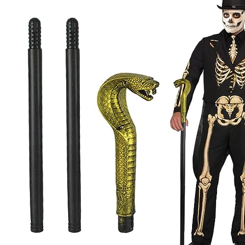 Halloween Prop Stick Pimp Canes | Walking Halloween Cane Scepter | Halloween-König, Cosplay-Requisite, Kostümzubehör, Halloween-Party-Themenzubehör für Erwachsene und Kinder Kasmole von Kasmole