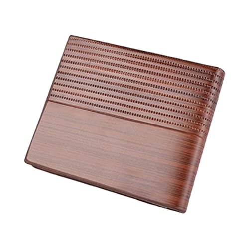 Herren Geldbörsen aus Leder | Geldbörsen mit zwei Klappen aus PU-Leder | Schlanke Geldbörse aus Kunstleder mit Fotoausweisfenster für mehrere Karten von Kasmole