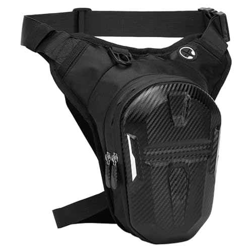 Motorrad Beinhalter - wasserdichte Hüfttasche Mit Verstellbarem Gurt - Mehrfachtasche Verstellbare Sporttasche Motorrad Ausrüstung Für Männer Motorrad Fahrrad Camping Wandern Angeln Fitness von Kasmole