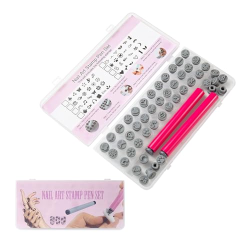 Nagellack-Stempel, Stempel Für Nägel, 8 Nachfüllbare Silikon Stempelköpfe Maniküre Set Für Frauen Mädchen Zu Hause Unterwegs Salon Anfänger von Kasmole