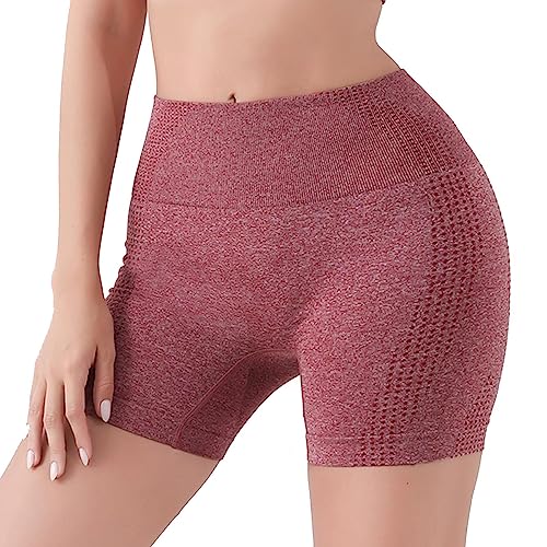 Shorts-Shapewear für Damen, Atmungsaktive Po-Lifting-Shorts, Shapewear-Shorts, Elastische Ionenformung, Anti-Scheuern, nahtlos gestrickte Sport-Shorts für Mädchen und Frauen, Indoor-Sport, Kasmole von Kasmole