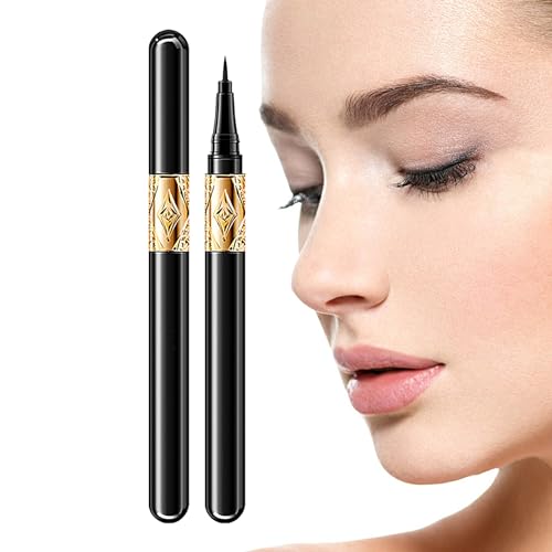 Wasserfester Eyeliner-Stift - Wasserfester Eyeliner-Stift - Schwarze Eyeliner-Stifte für präzise Definition, schnell trocknende Formel, Augen-Make-up, erzeugen kräftige und definierte Linien, Kasmole von Kasmole