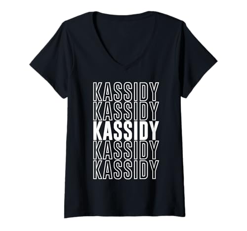 Damen Kassidy T-Shirt mit V-Ausschnitt von Kassidy Apparel