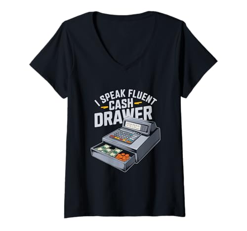Damen Kassierer Zahlung Kundenservice Kasse - Kassierer T-Shirt mit V-Ausschnitt Damen Kassierer Zahlung Kundenservice Kasse - Kassierer T-Shirt mit V-Ausschnitt von Kassierer Geschenke & Ideen