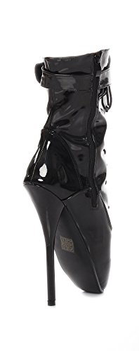 Kassiopeya Lack Ballett Overknee High Heels schwarz (41, Schwarz) von Kassiopeya