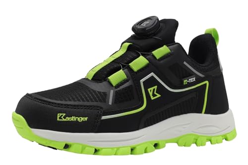 Kastinger Jungen Preiner Low Xt Ktx Wanderschuh, Jet Black Lime, 32 EU von Kastinger