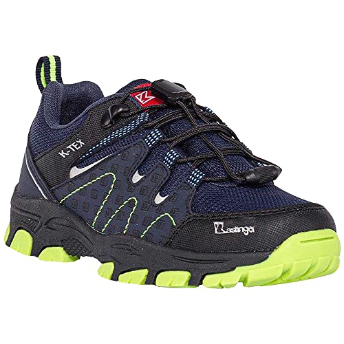 Kastinger Tallu 21060 Kinder wasserdichte Outdoorschuhe, Navy/Lime, Gr. 39 von Kastinger