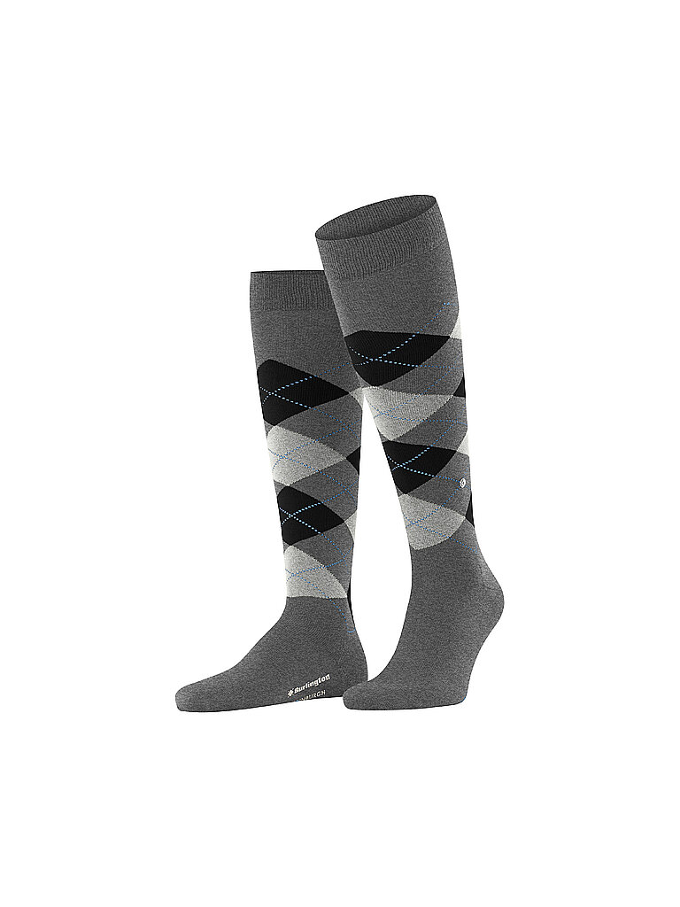 BURLINGTON Herren Kniestrümpfe EDINBURGH 40-46 asphalt mel grau von Kastner & Öhler DE/AT