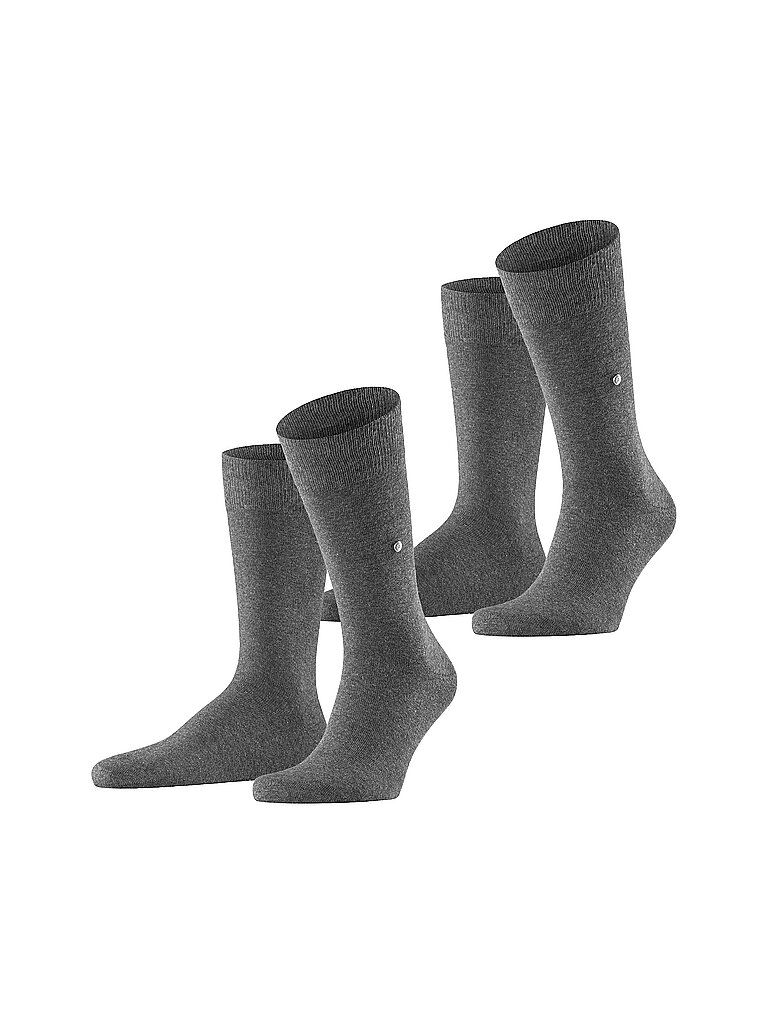 BURLINGTON Herren Socken EVERYDAY 2-er Pkg. 40-46 anthracite mel. grau von Kastner & Öhler DE/AT