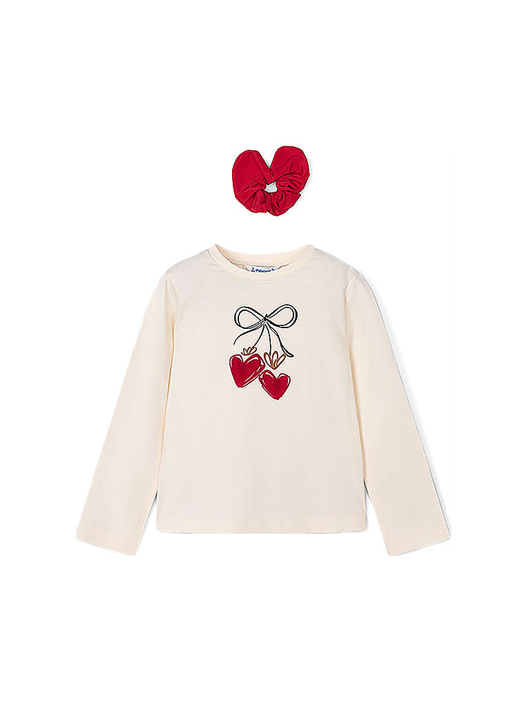 MAYORAL Mädchen Langarmshirt mit Haargummi weiss | 110 von Kastner & Öhler DE/AT